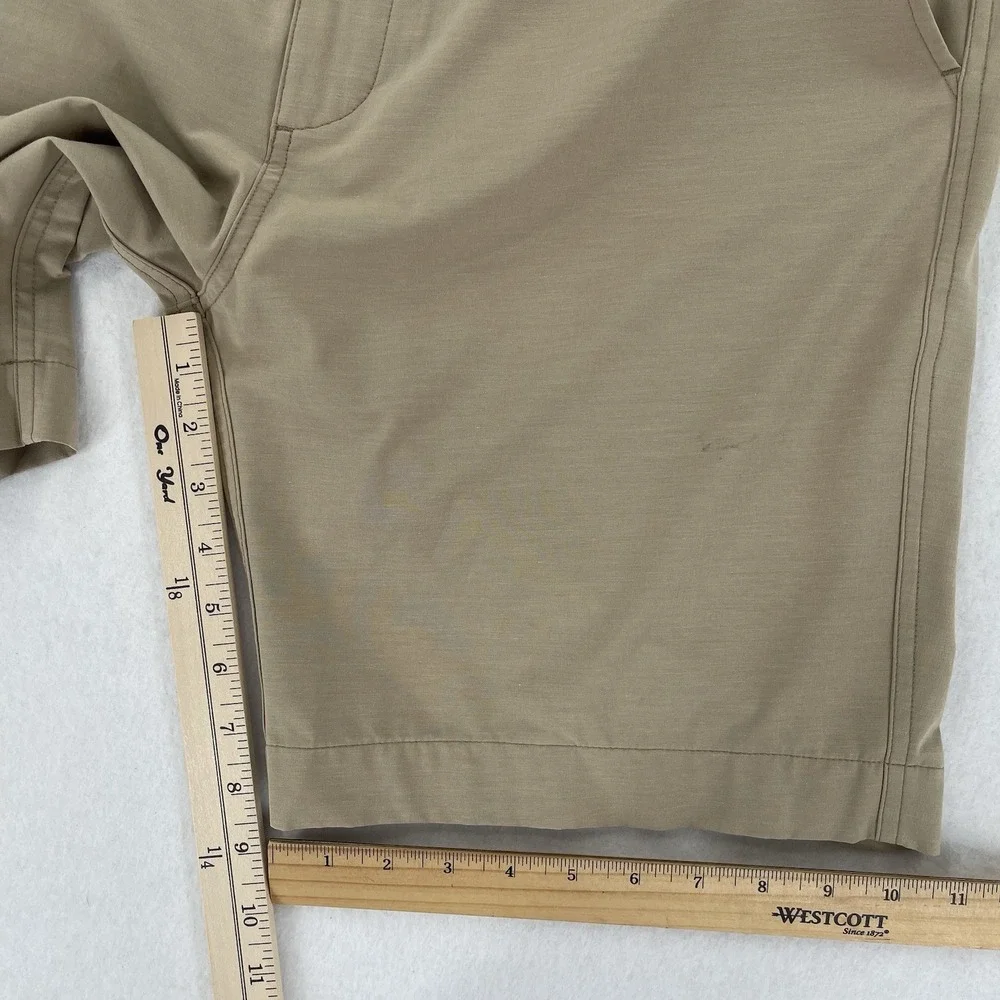 Faherty All Day Shorts Mens 35 Beige Drawstring 8